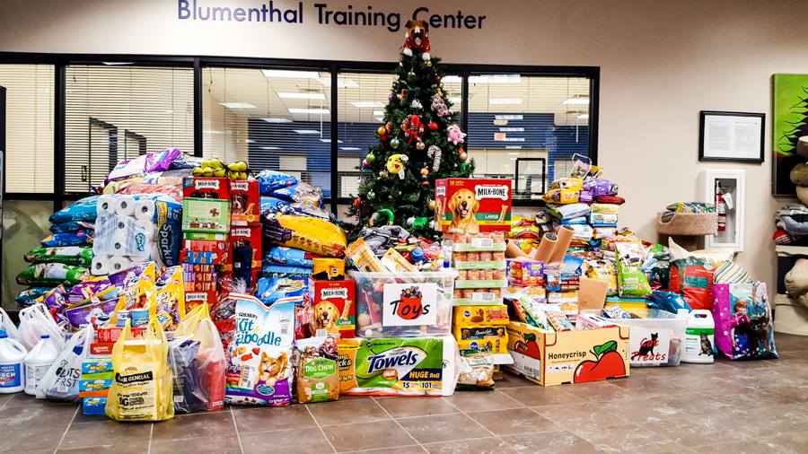 Christmas presents at training center