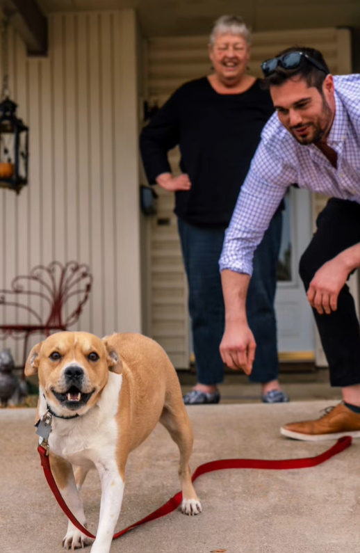 owner and his dog